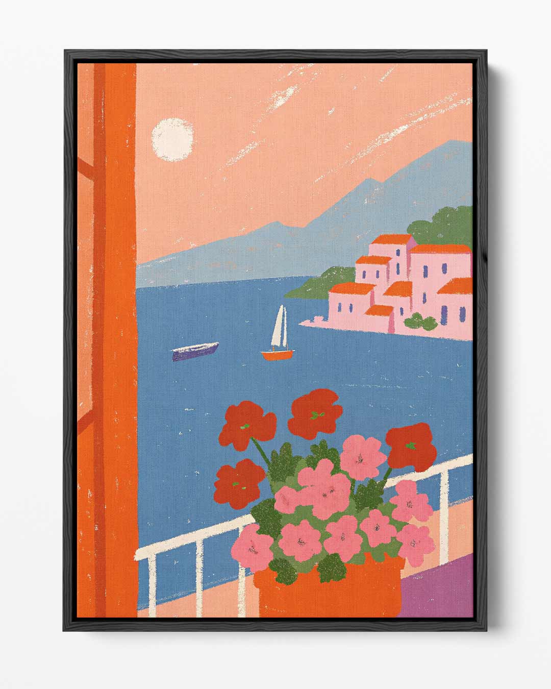 Uitzicht op Bloemrijke Haven Kunstwerk-canvas-dibond-plexiglas-wanddecoratie-WallArtistic