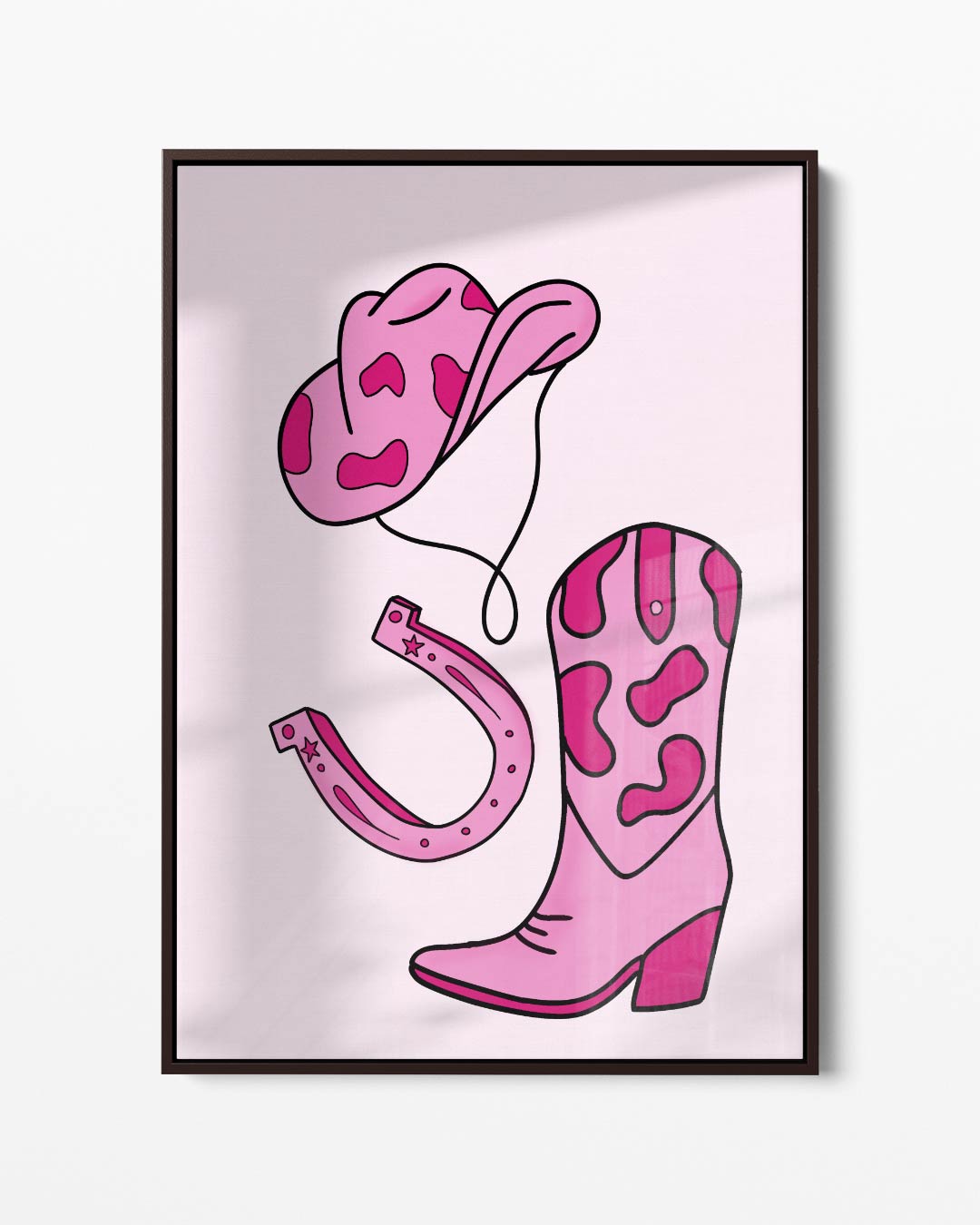 Cowboy Glamour Kunstwerk-canvas-dibond-plexiglas-wanddecoratie-WallArtistic