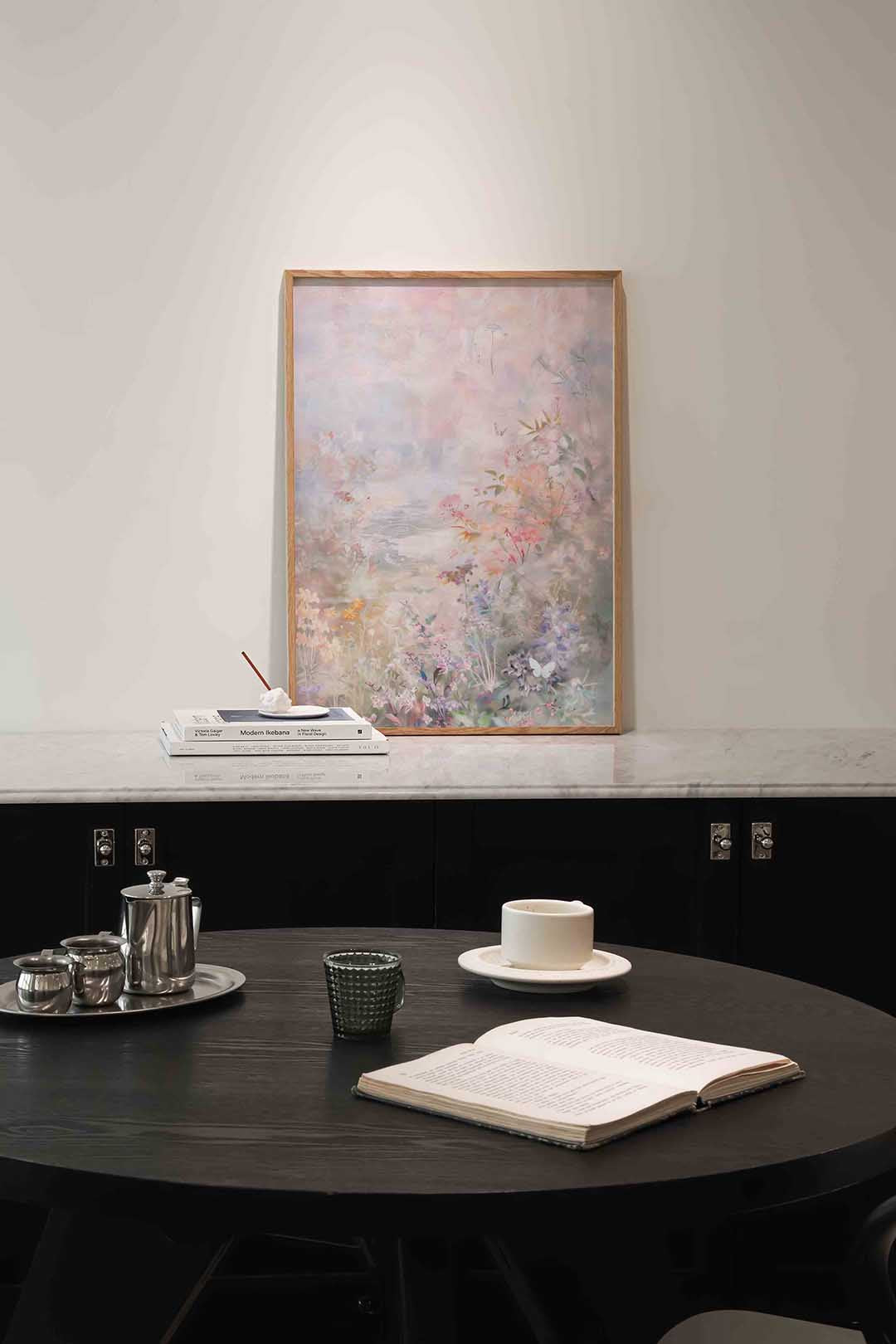 Bloemen en vlinders Poster