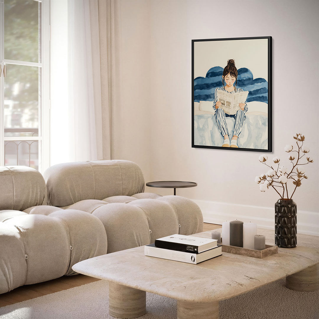Ontspannen lezen Kunstwerk