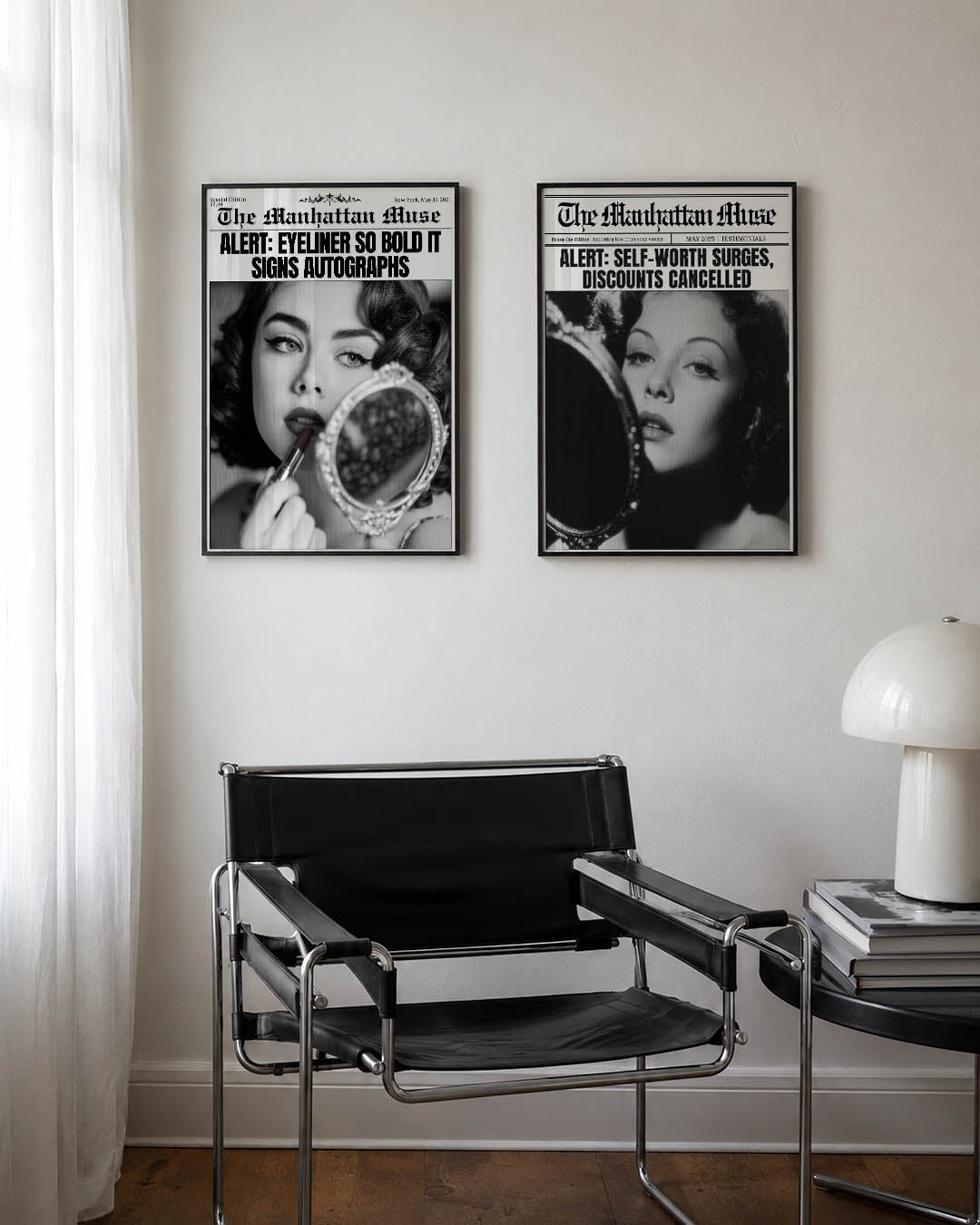 Zwart wit allure Posterset