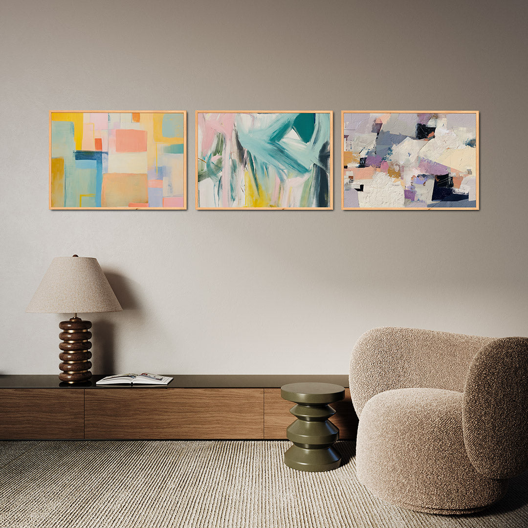 Kleurvlakken harmonie Posterset