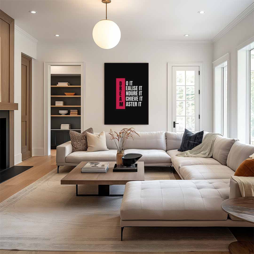 Inspirerende Dromen Poster Kunstwerk-canvas-dibond-plexiglas-wanddecoratie-WallArtistic