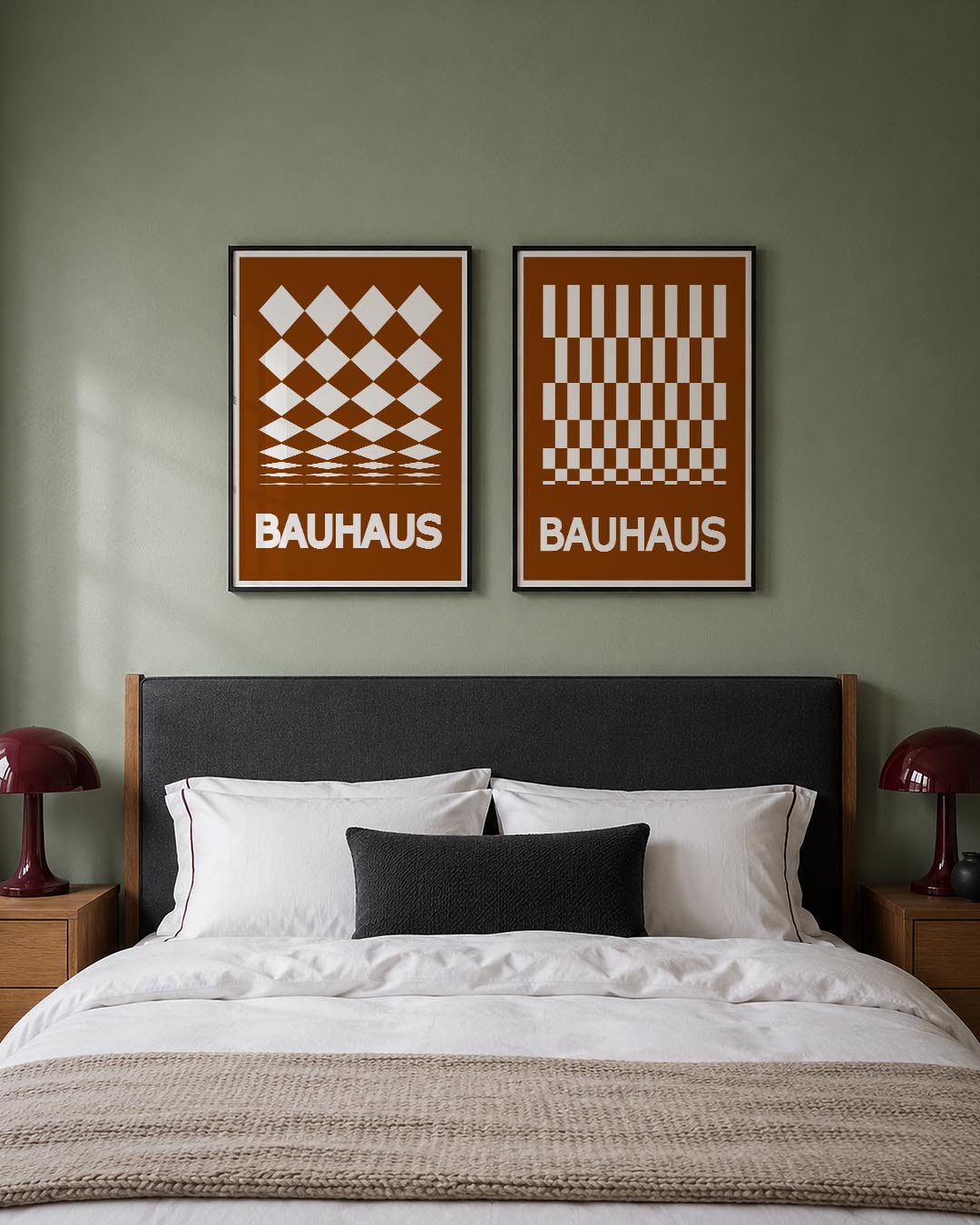 Ruitvormige herhaling Posterset