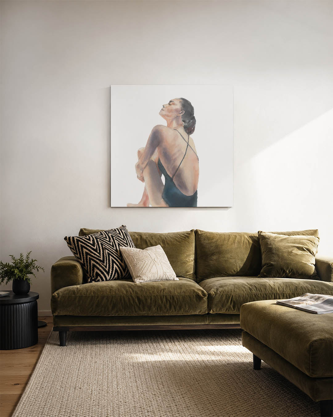 Zittende vrouw Kunstwerk