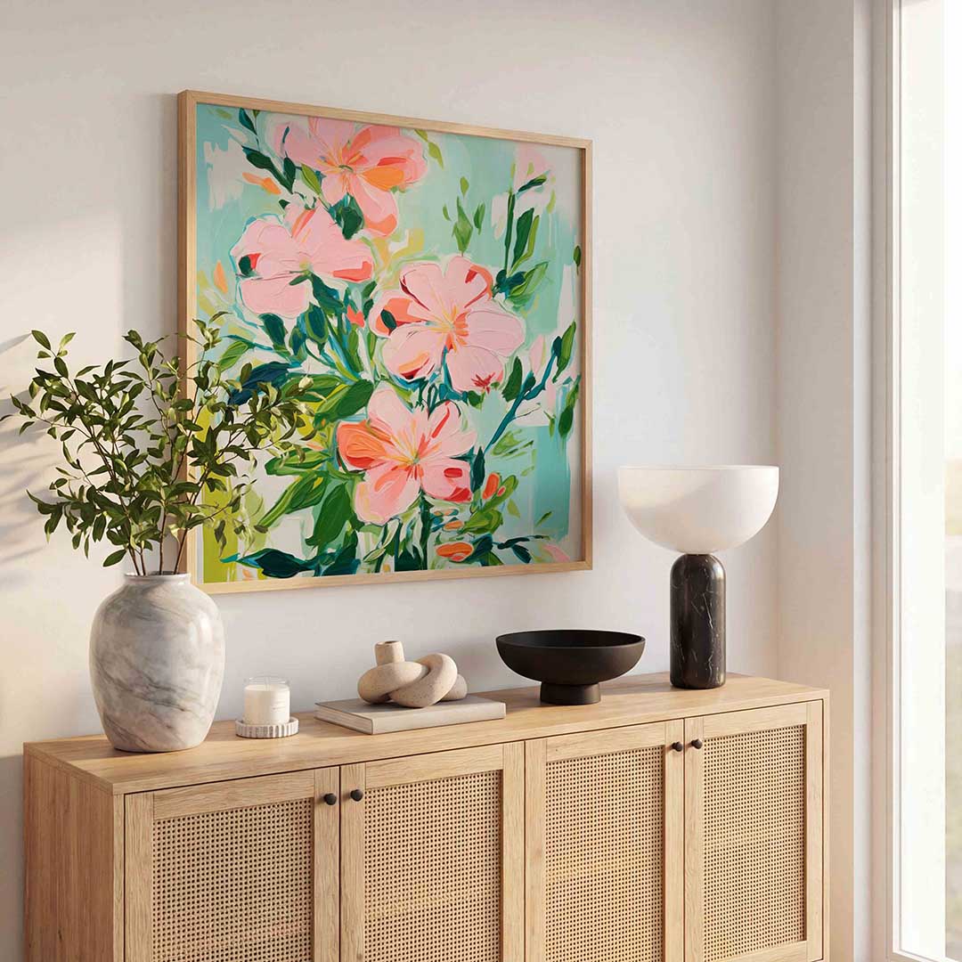 Bloemen en bladeren Poster