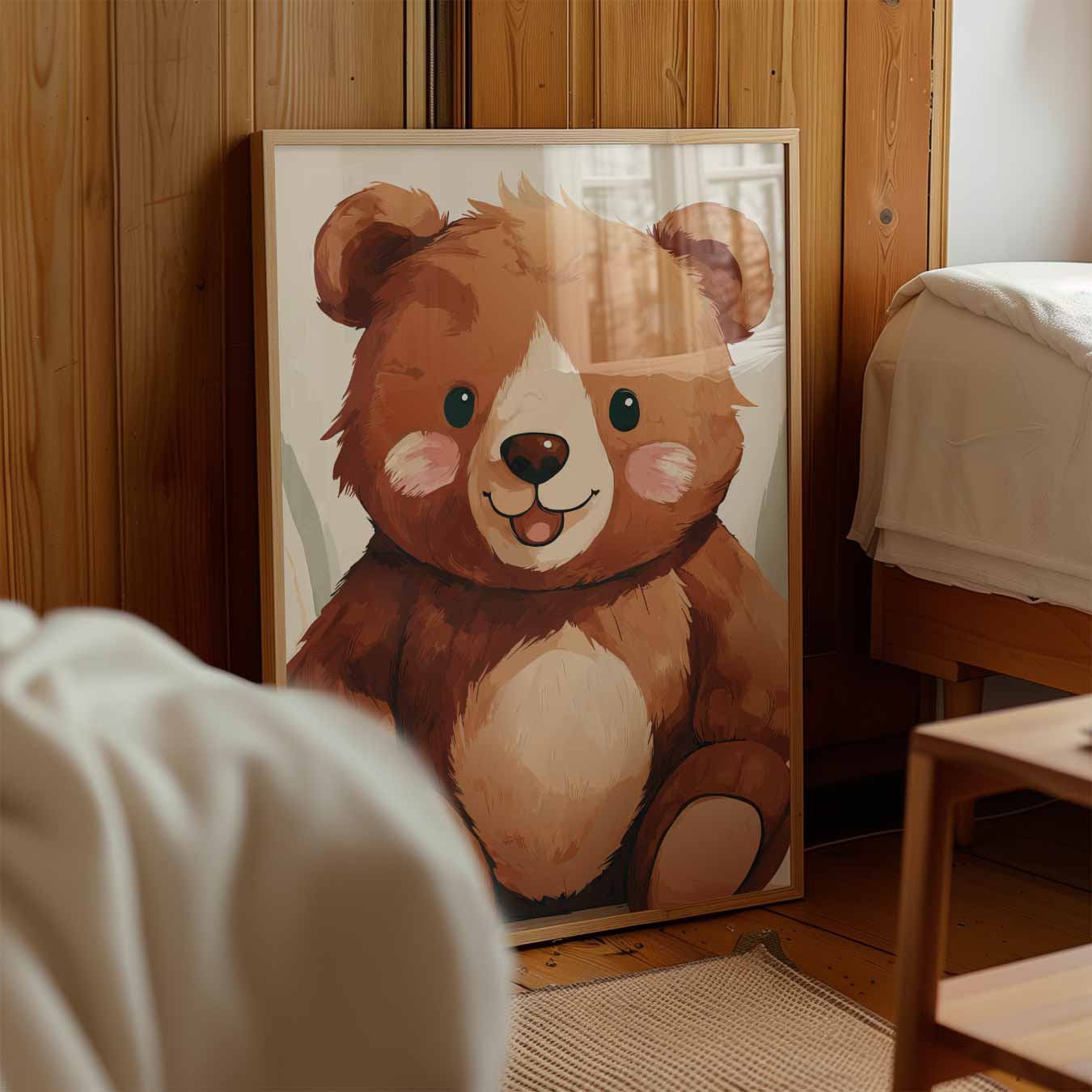Schattige Knuffelbeer Poster