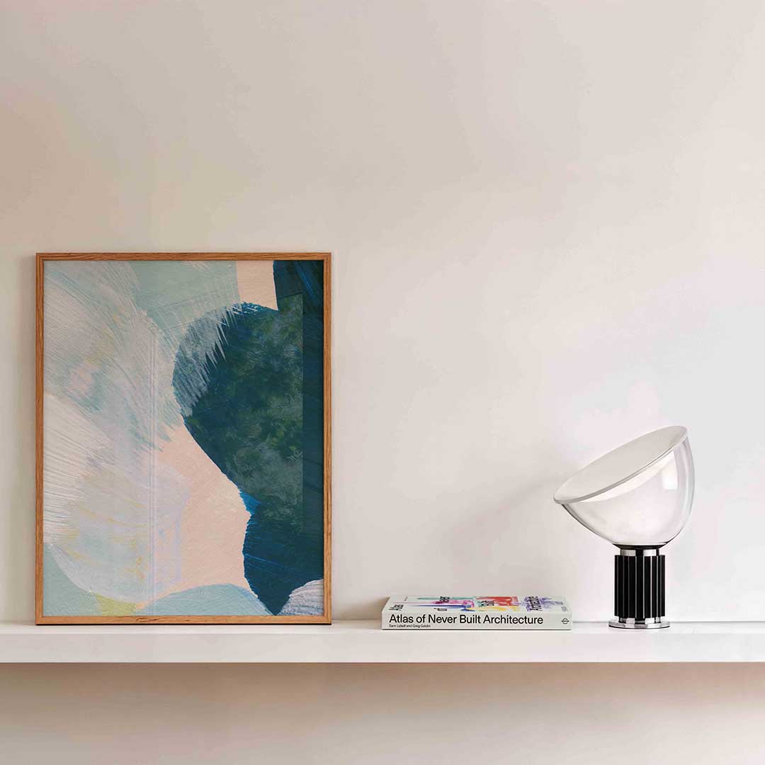 Abstracte penseelstreken Poster