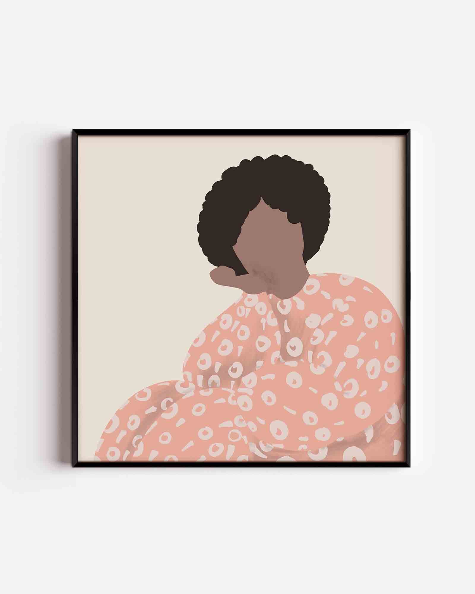 Figuur met patroon Poster