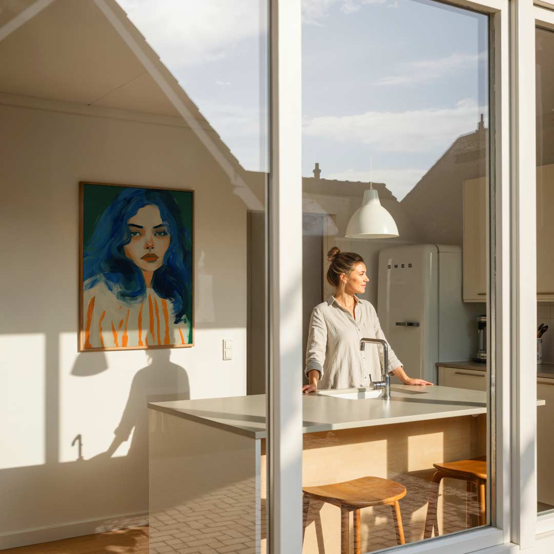 Mystieke Vrouwelijke Portretposter-WallArtistic