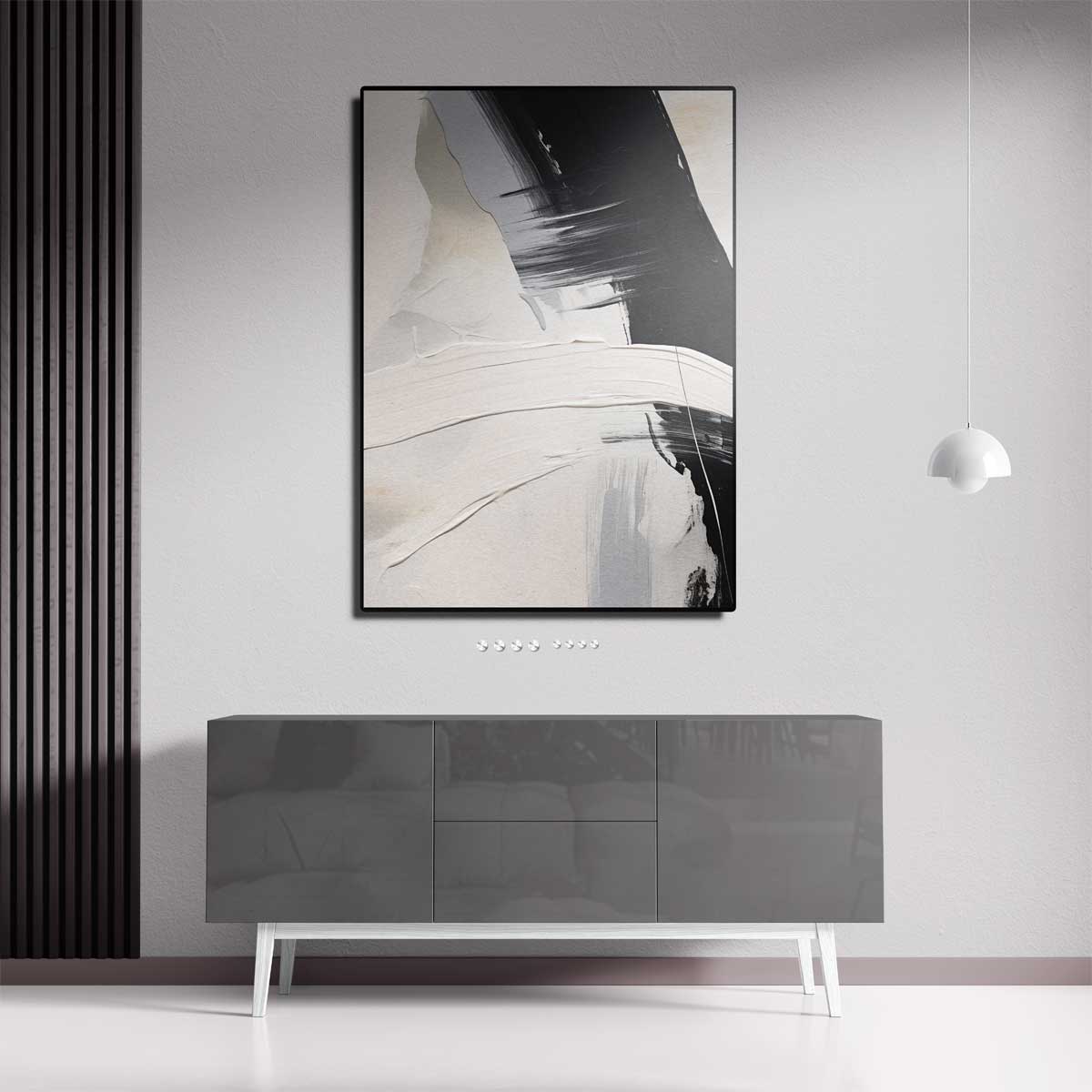 "Abstracte Minimalistische Expressie" Kunstwerk-canvas-dibond-plexiglas-wanddecoratie-WallArtistic