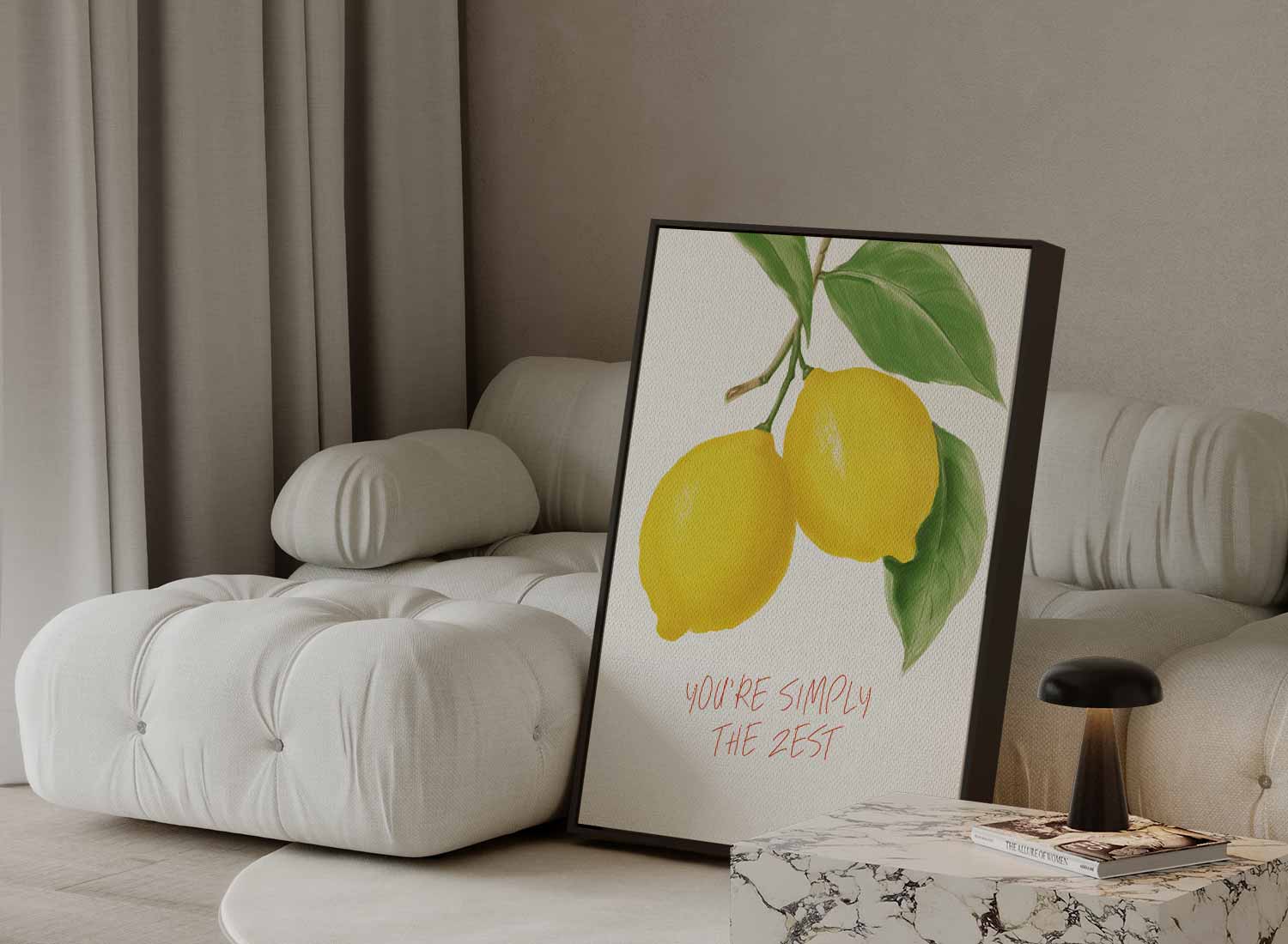 Frisse Citroenvibes Poster
