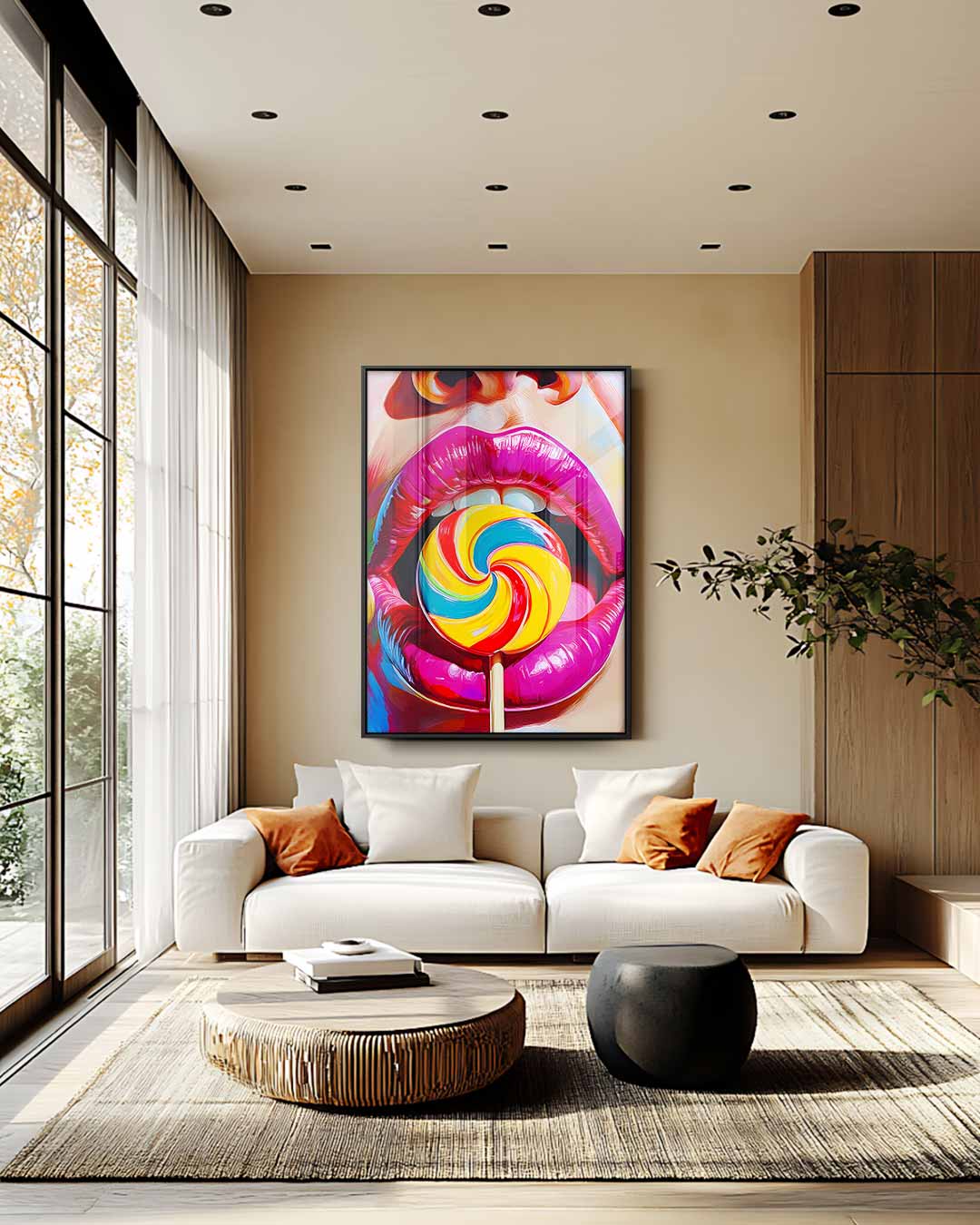 Kleurrijke Snoepgoed Sensatie Kunstwerk-canvas-dibond-plexiglas-wanddecoratie-WallArtistic