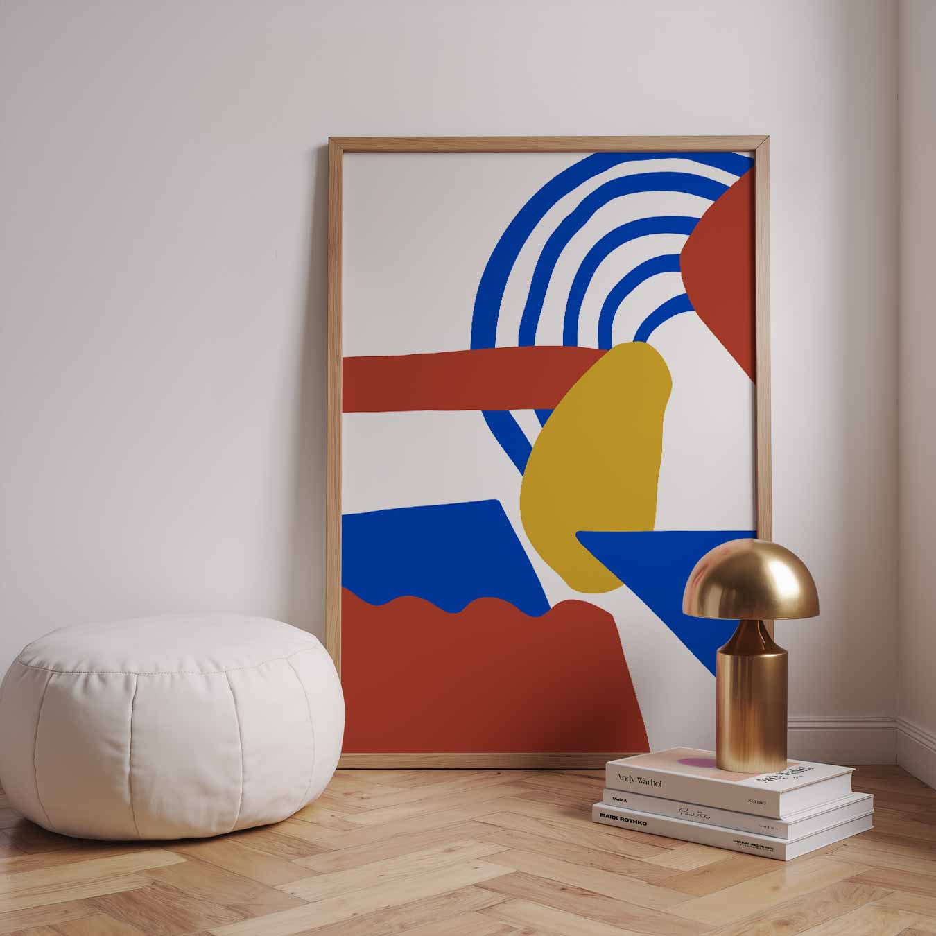 Kleurrijke Abstracte Kunstposter