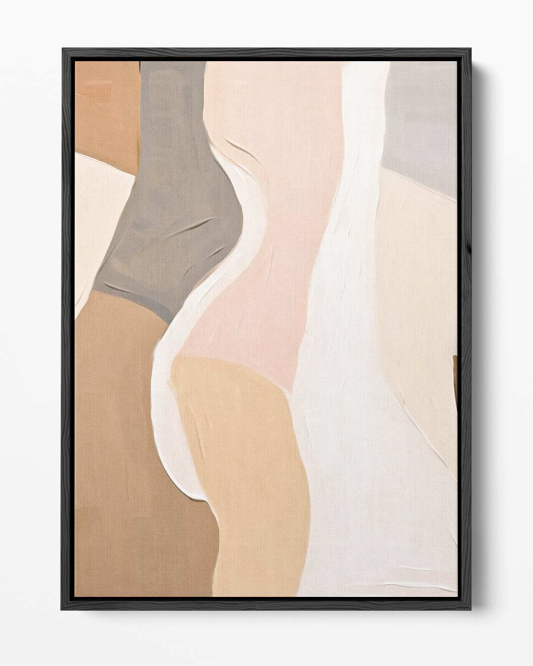 Abstracte Vormen in Zachte Tinten Kunstwerk-canvas-dibond-plexiglas-wanddecoratie-WallArtistic