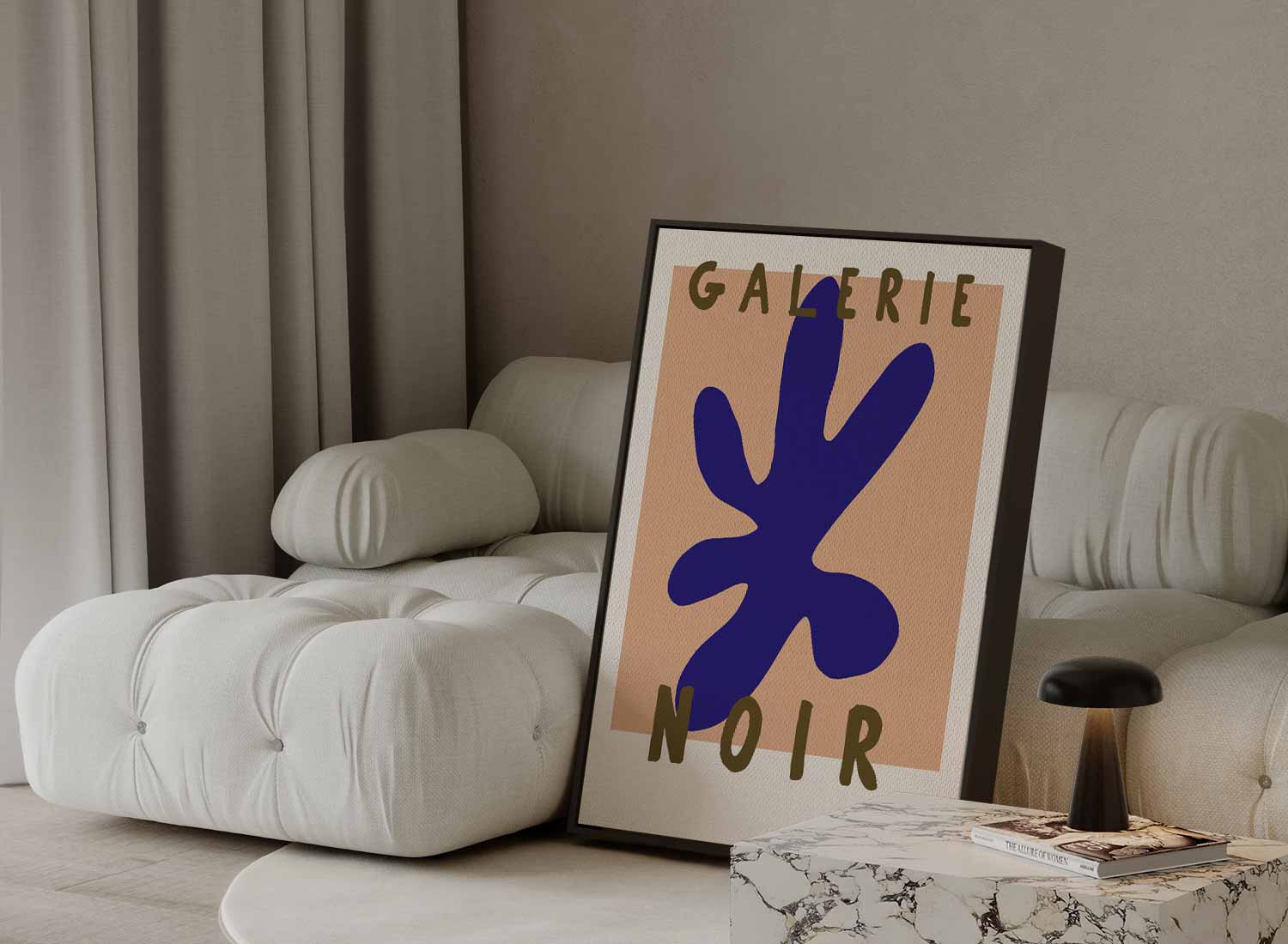 Galerie Abstracte Vorm Kunstwerk-canvas-dibond-plexiglas-wanddecoratie-WallArtistic