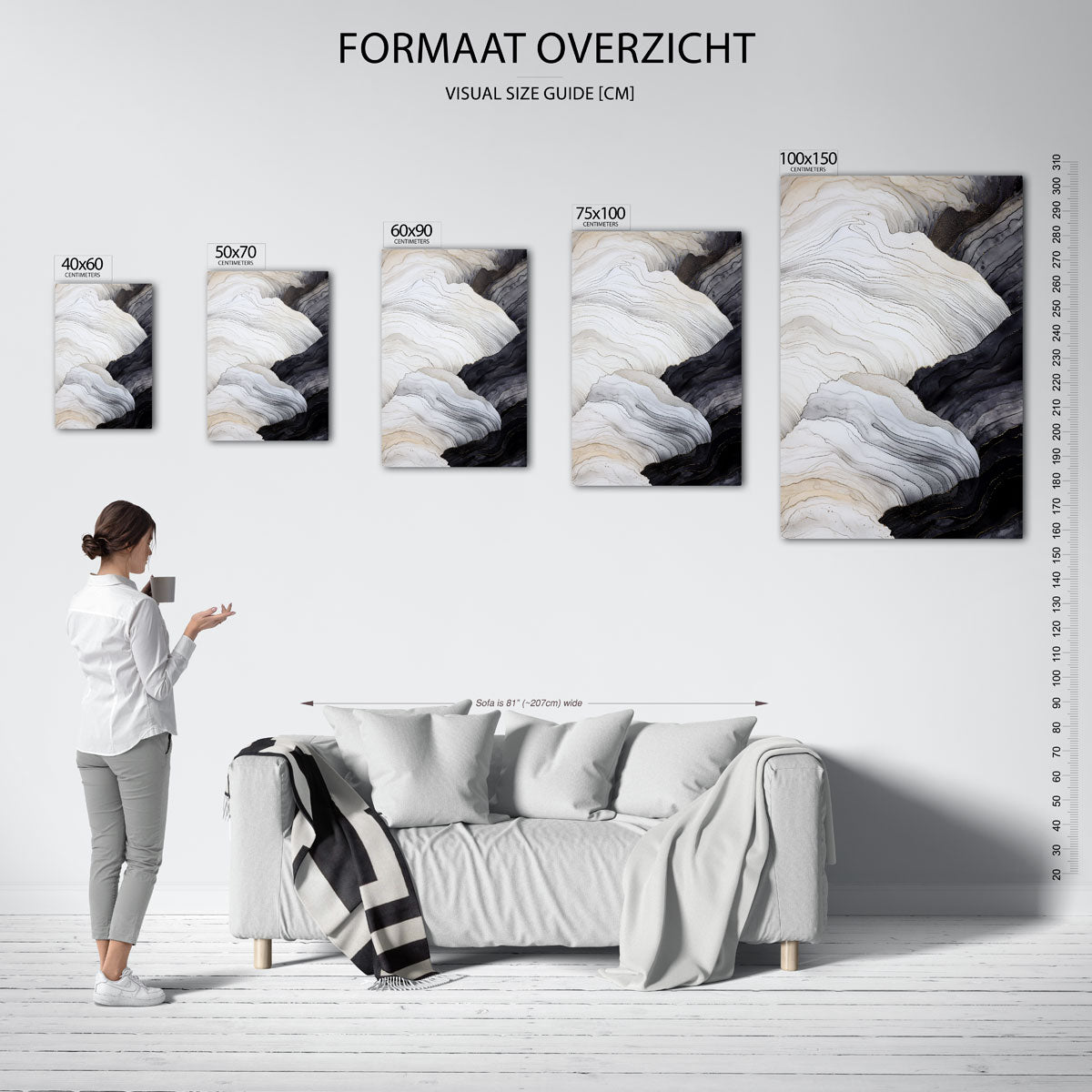 Organische lijnen Kunstwerk