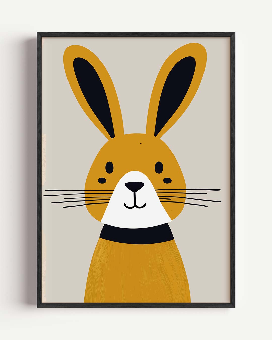 Vrolijke Konijn Kunstposter