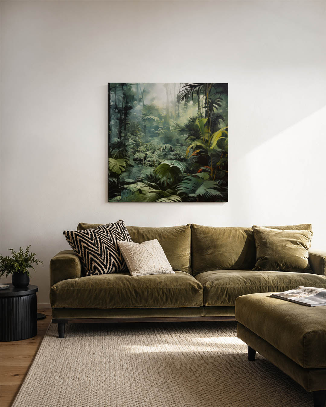 Weelderig bladgroen Kunstwerk