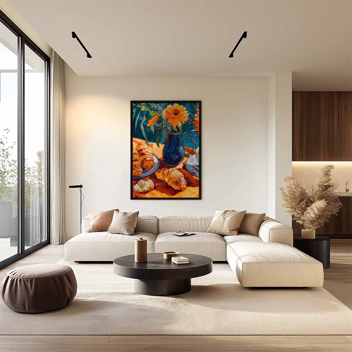 Zonovergoten Ontbijt Kunstwerk-canvas-dibond-plexiglas-wanddecoratie-WallArtistic