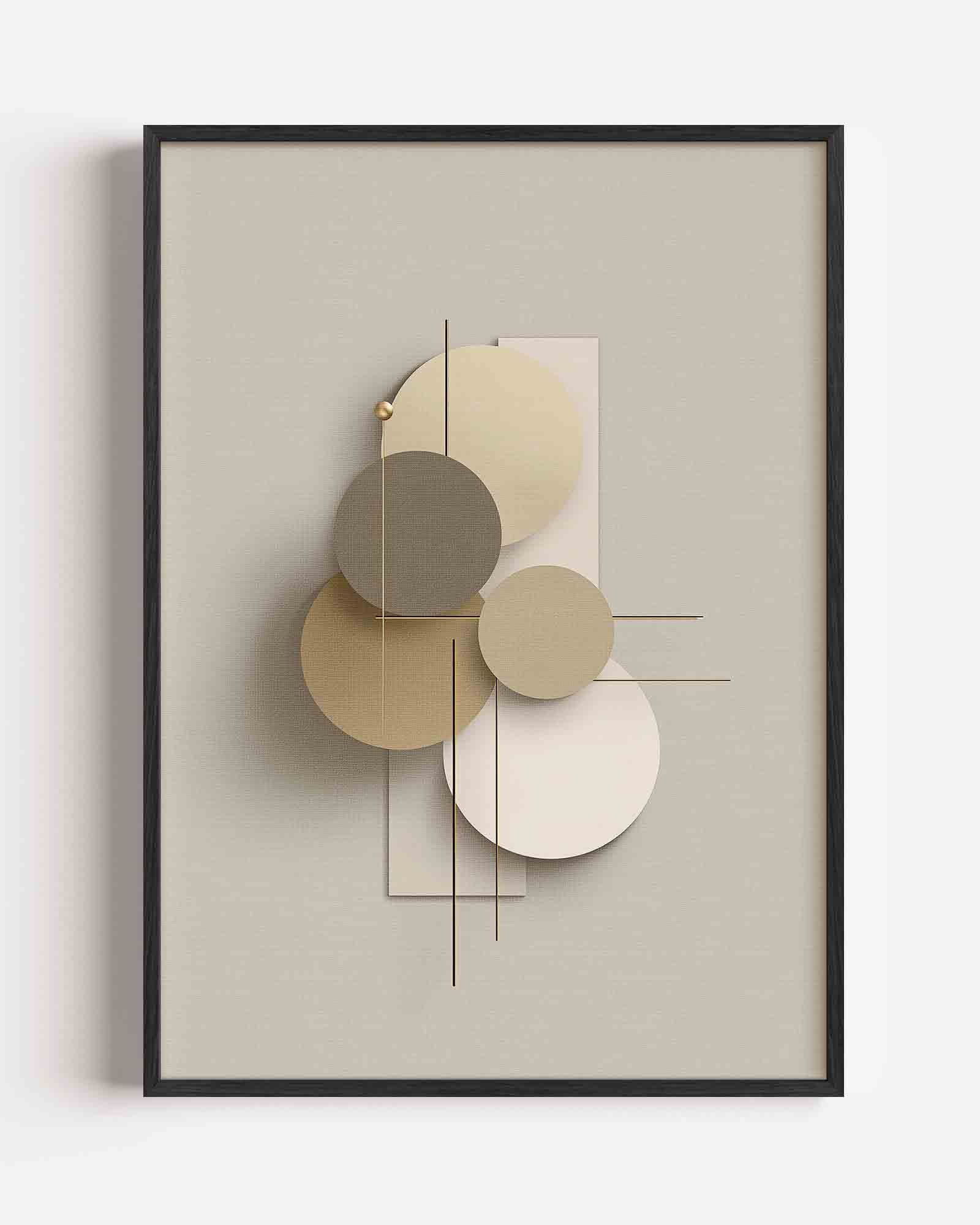 Abstracte cirkels Poster