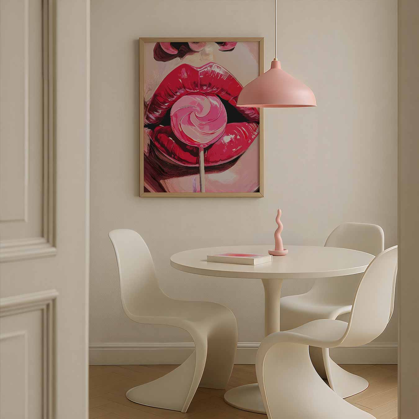 Pop Art Lolly Lips Poster