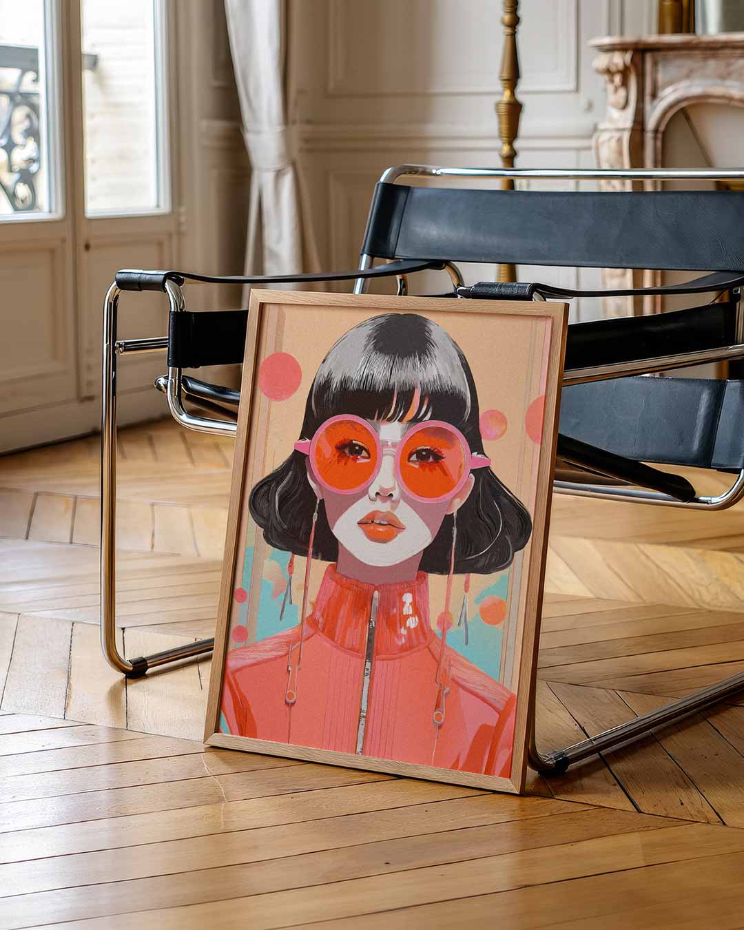 Stralende Retro Chic Poster