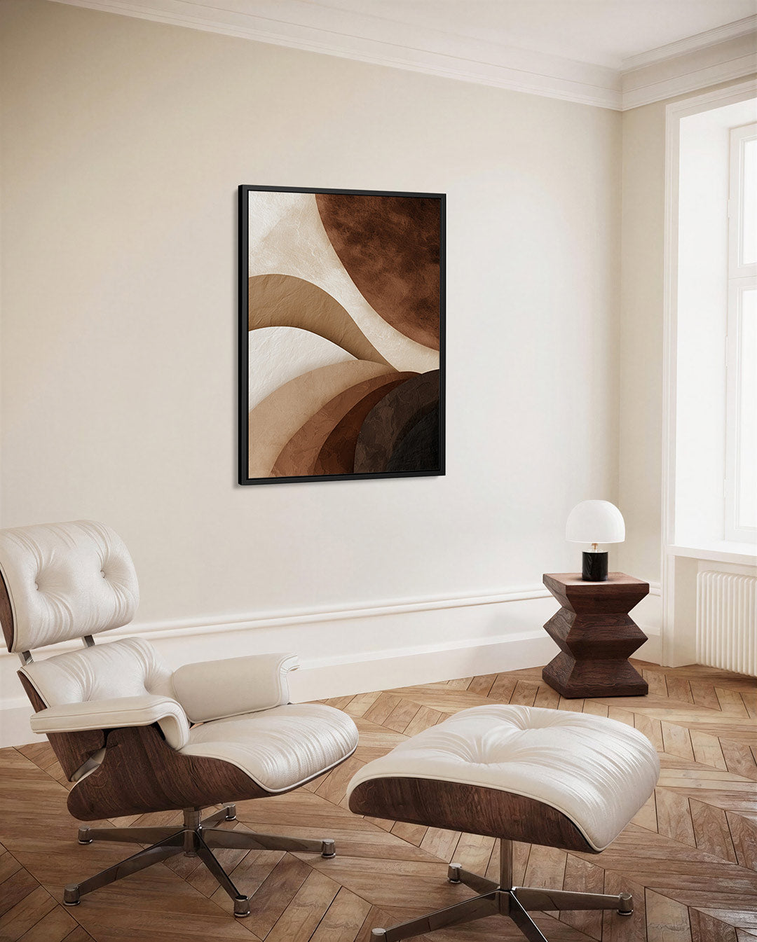 Organische aardetinten Kunstwerk