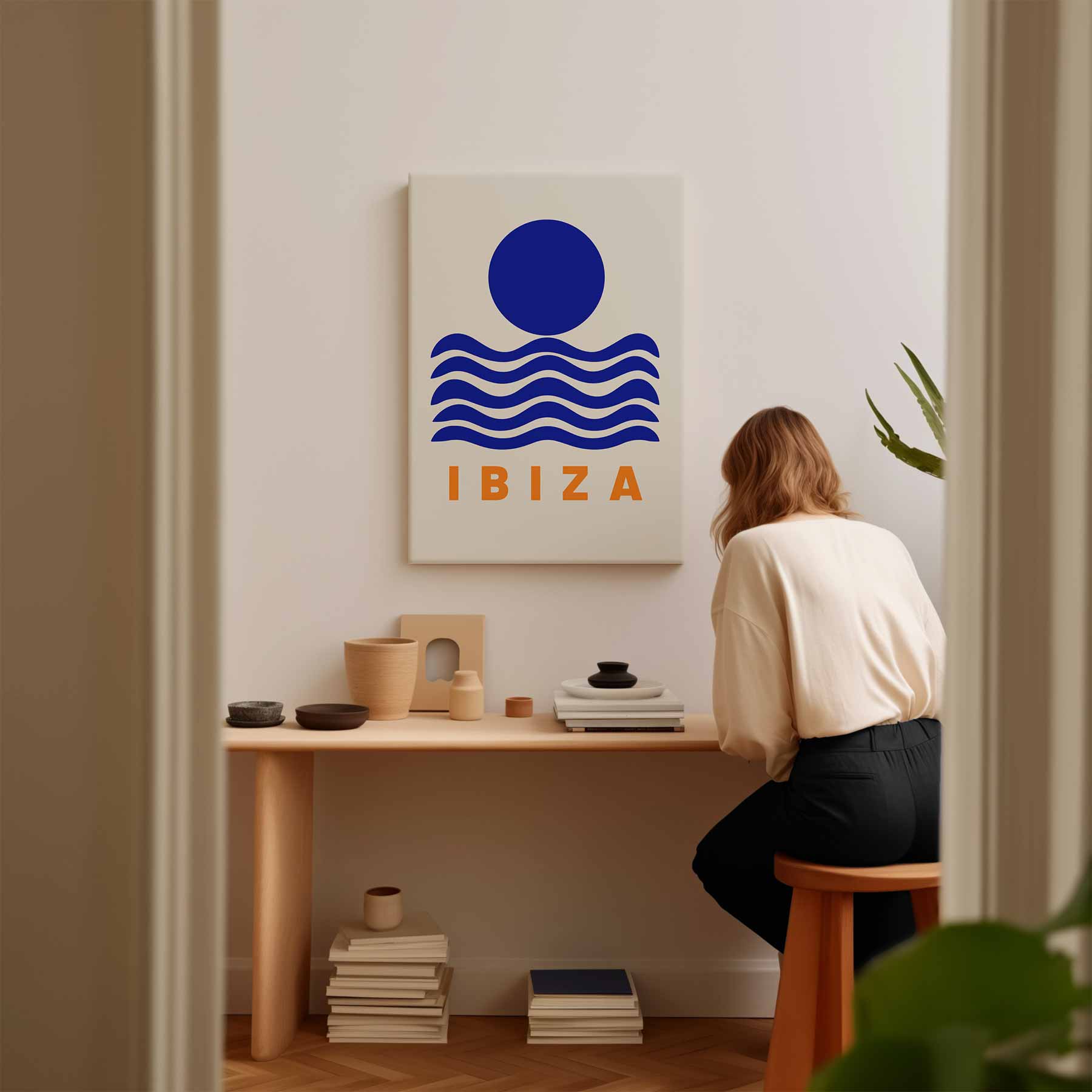 Ibiza Zonsopkomst Kunstwerk-canvas-dibond-plexiglas-wanddecoratie-WallArtistic