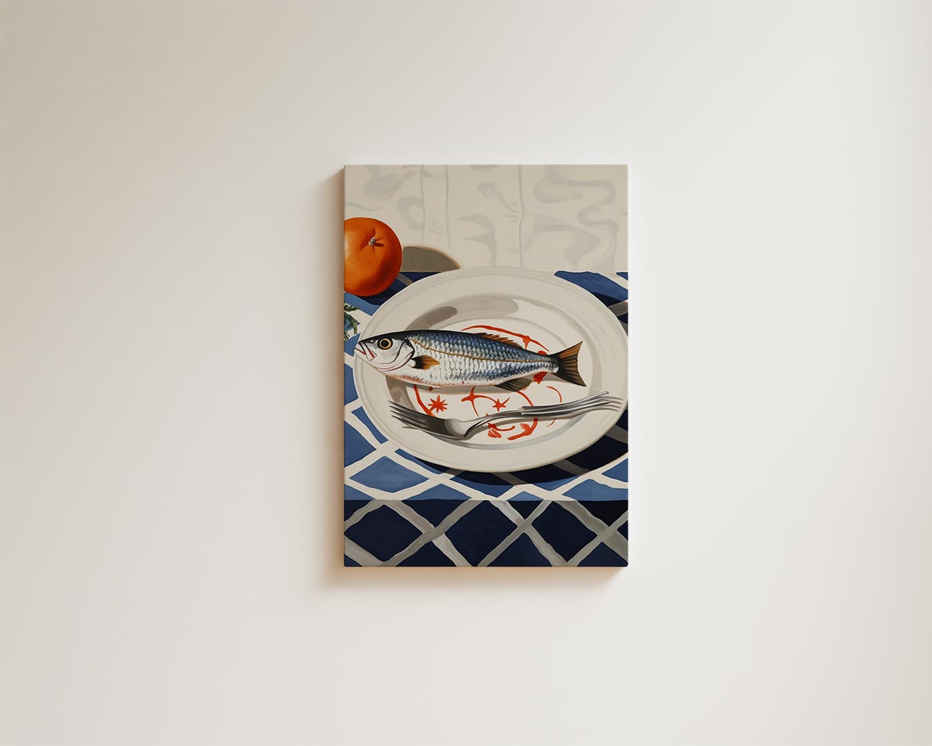 Zeevruchten Op Een Bord Kunstwerk-canvas-dibond-plexiglas-wanddecoratie-WallArtistic