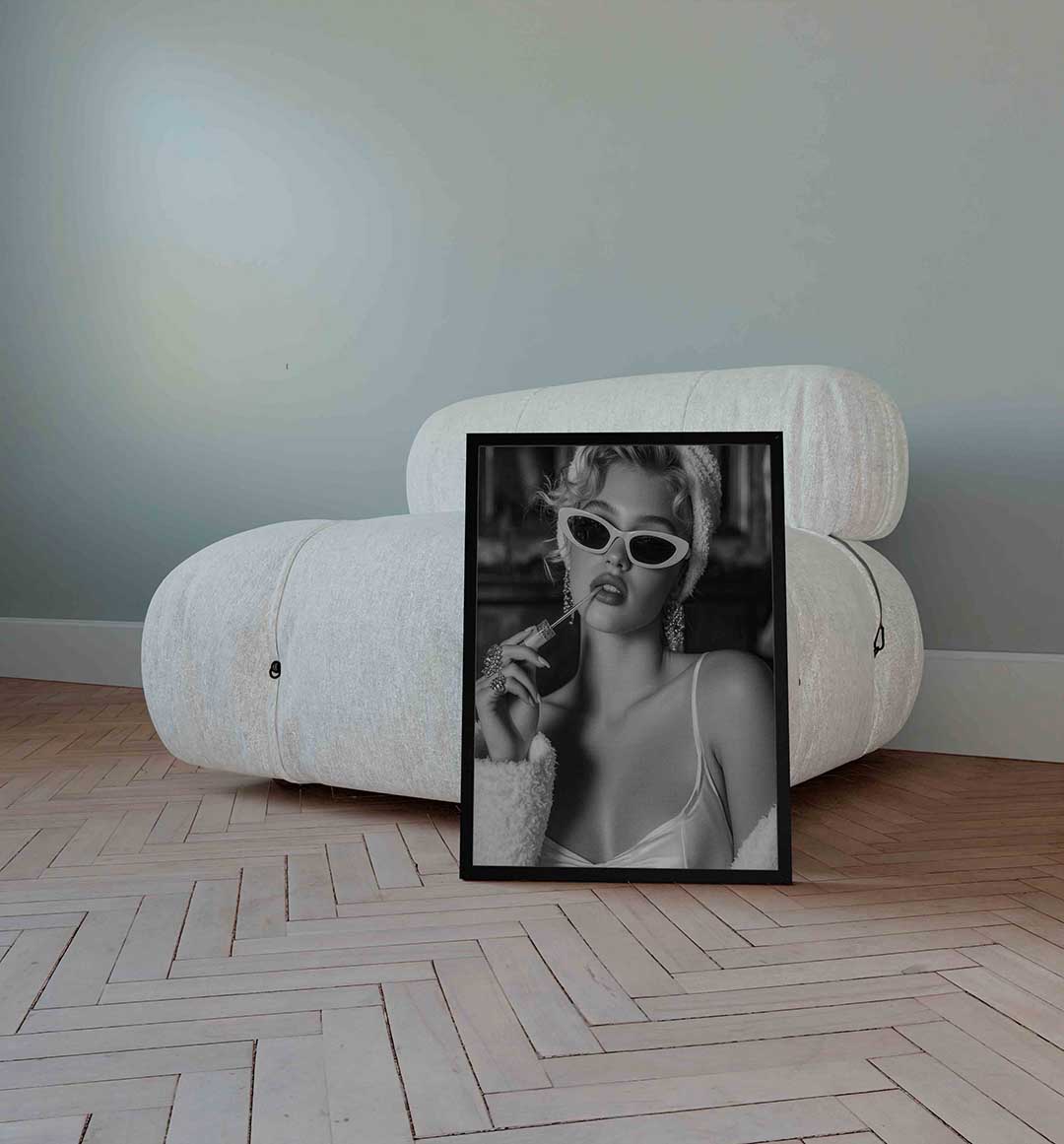 Vrouw met zonnebril Poster