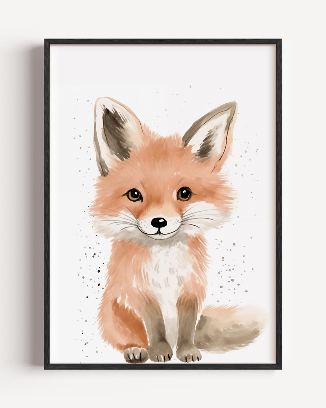 Schattige Vos Illustratie Poster-WallArtistic