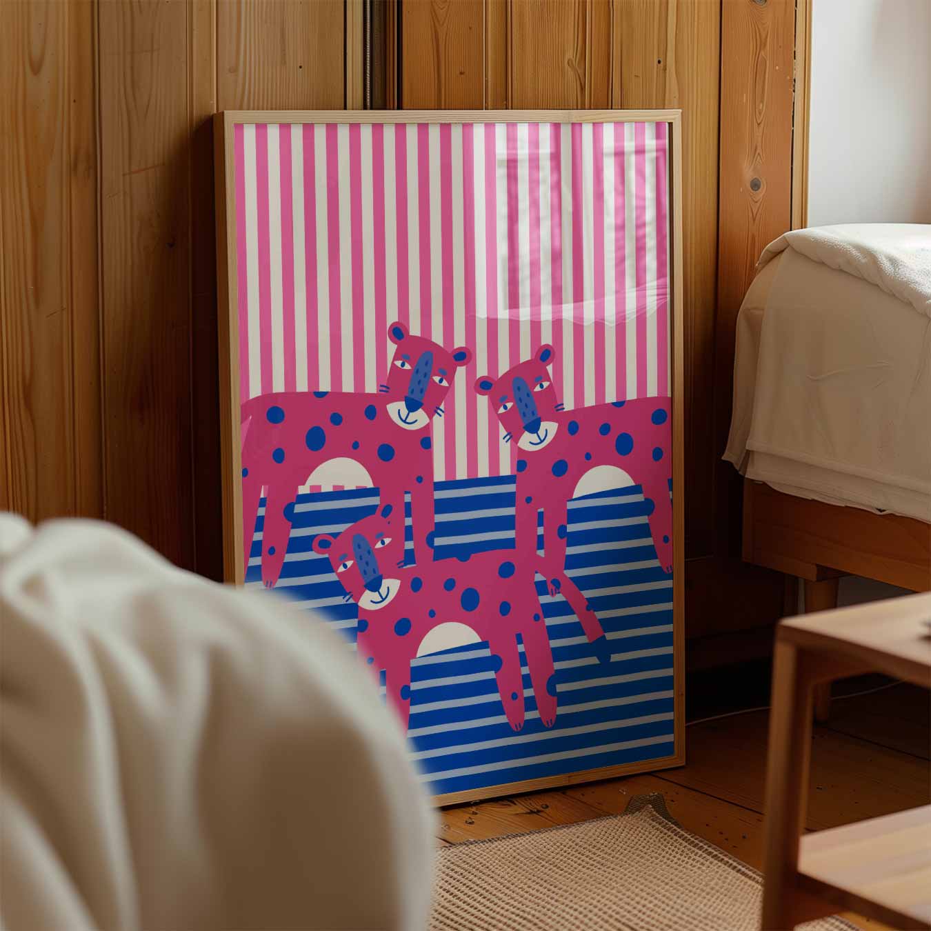 Speelse Luipaarden Poster