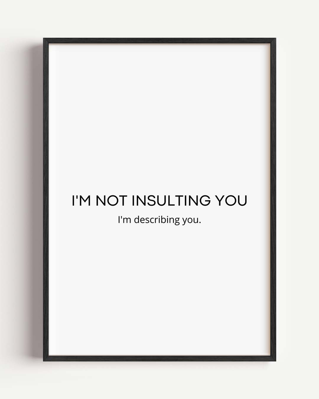 Humoristische Quote Poster
