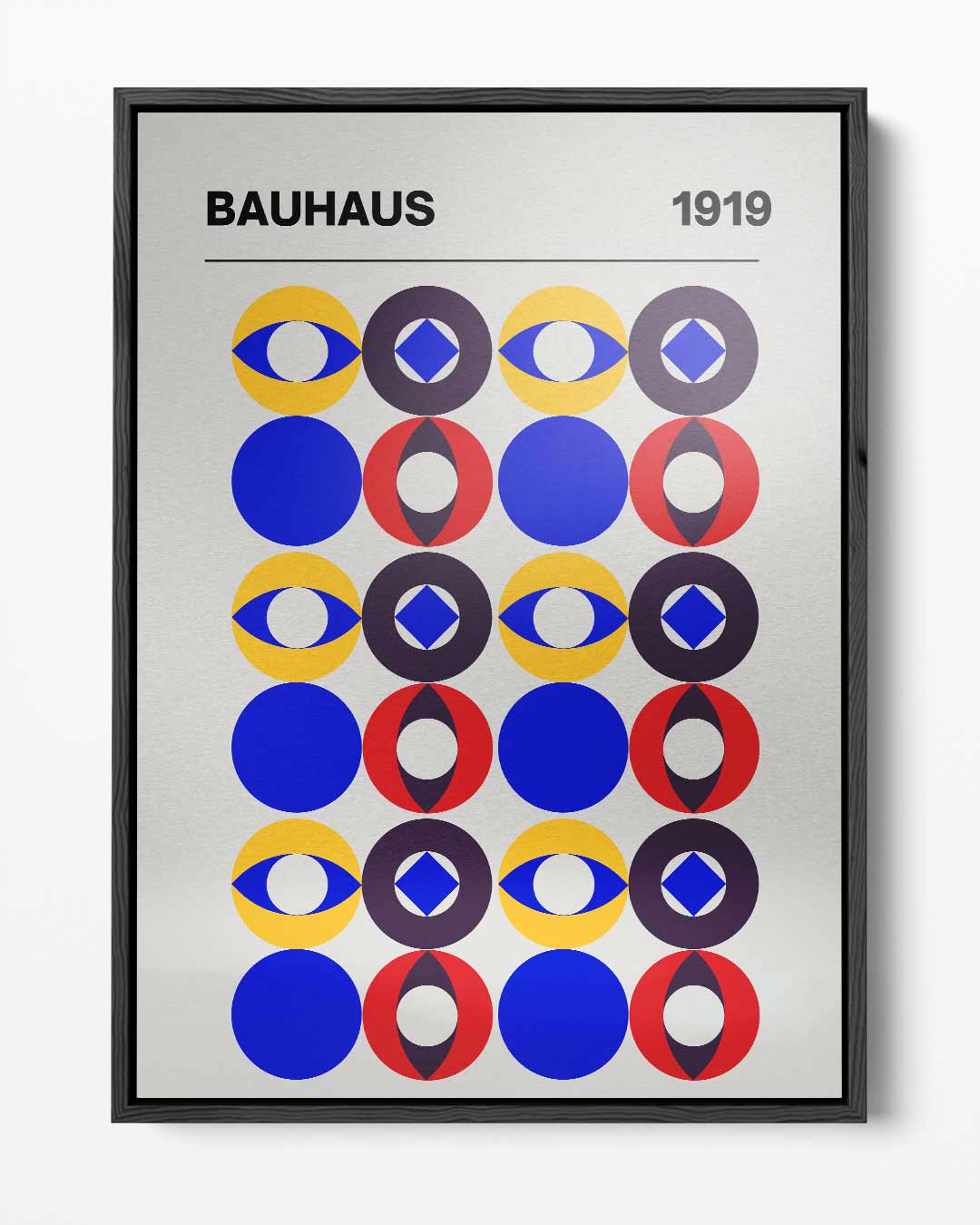 Bauhaus 1919 Revival Poster Kunstwerk-canvas-dibond-plexiglas-wanddecoratie-WallArtistic