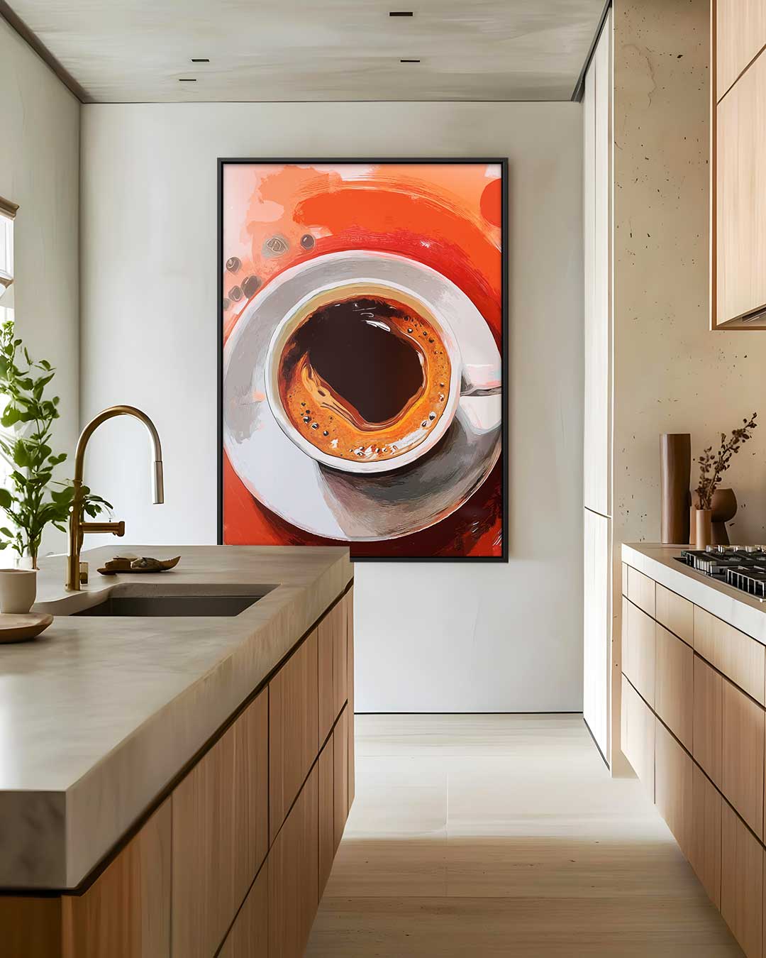 Koffie Moment Kunstwerk-canvas-dibond-plexiglas-wanddecoratie-WallArtistic