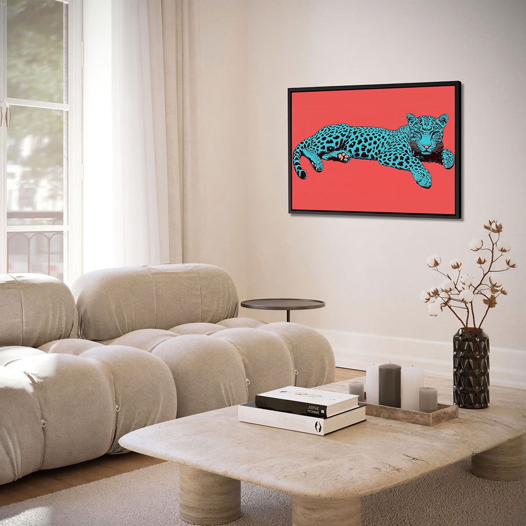 Levendige luipaard Kunstwerk