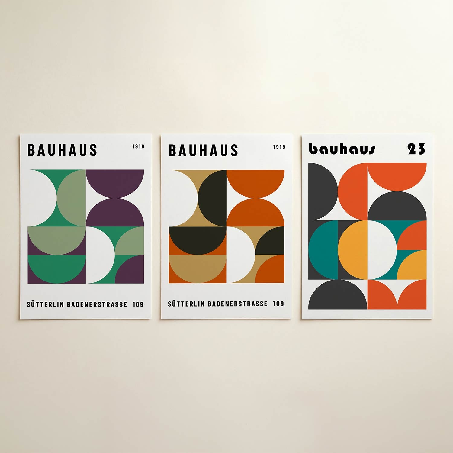 Vormen en vlakken Posterset