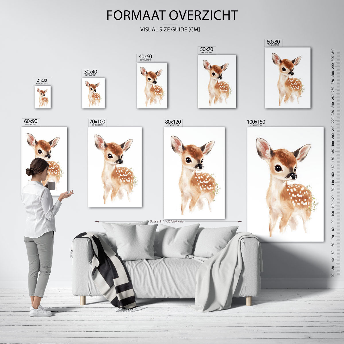 Schattig hertje Poster