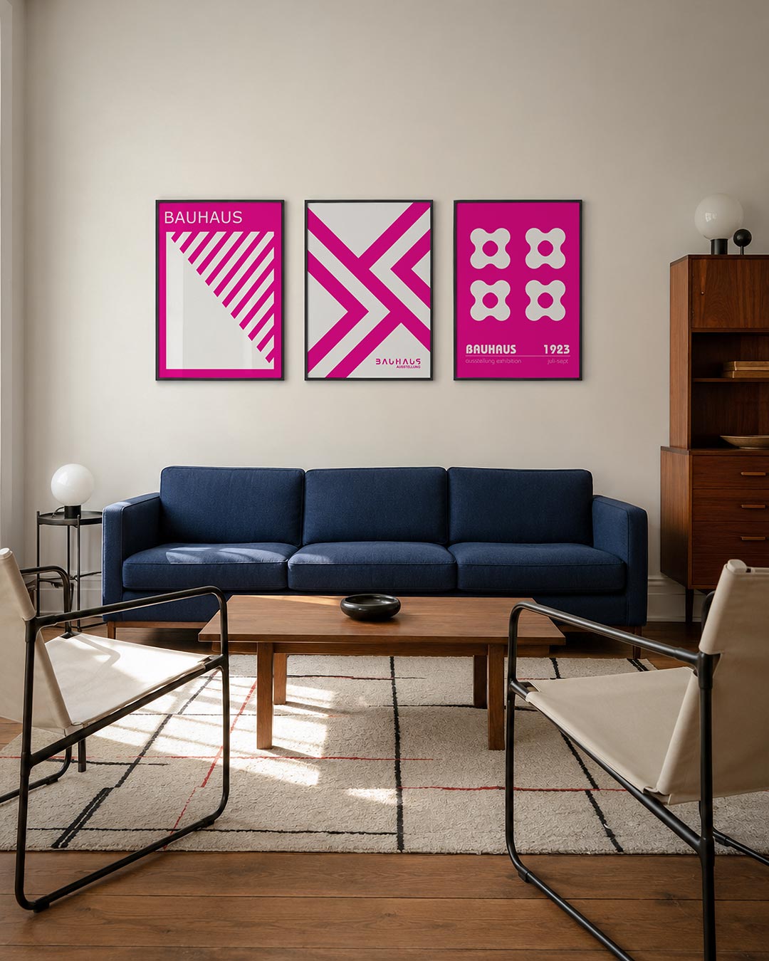 Diagonal strepen Posterset