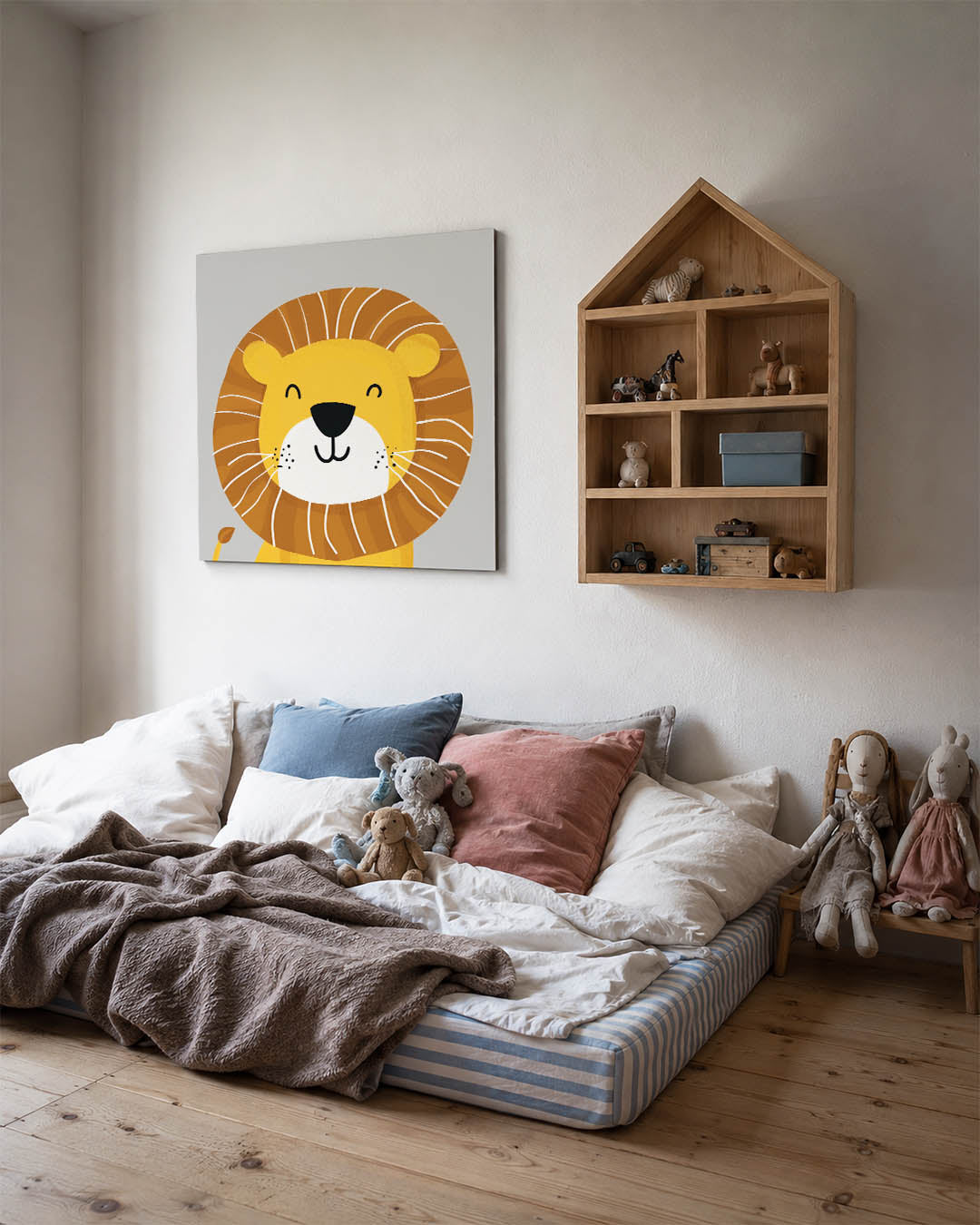 Vrolijke leeuw Kunstwerk