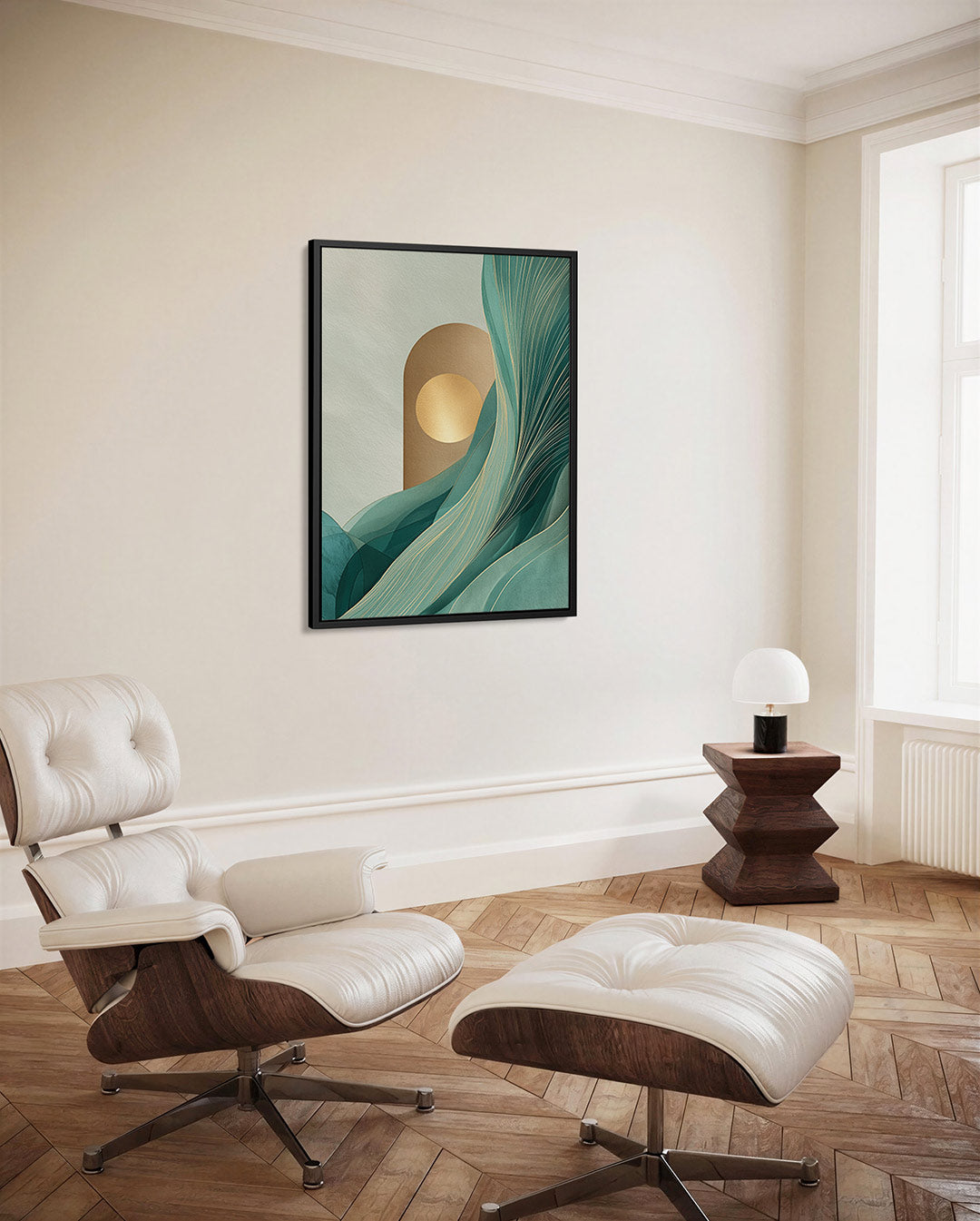 Organische vormen compositie Kunstwerk