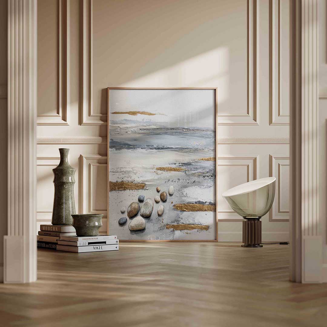 Stenen en gouden accenten Poster