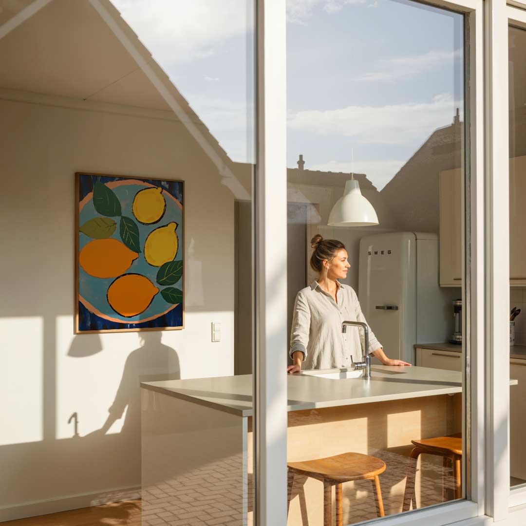 Citrus Bloemenzee Poster-WallArtistic