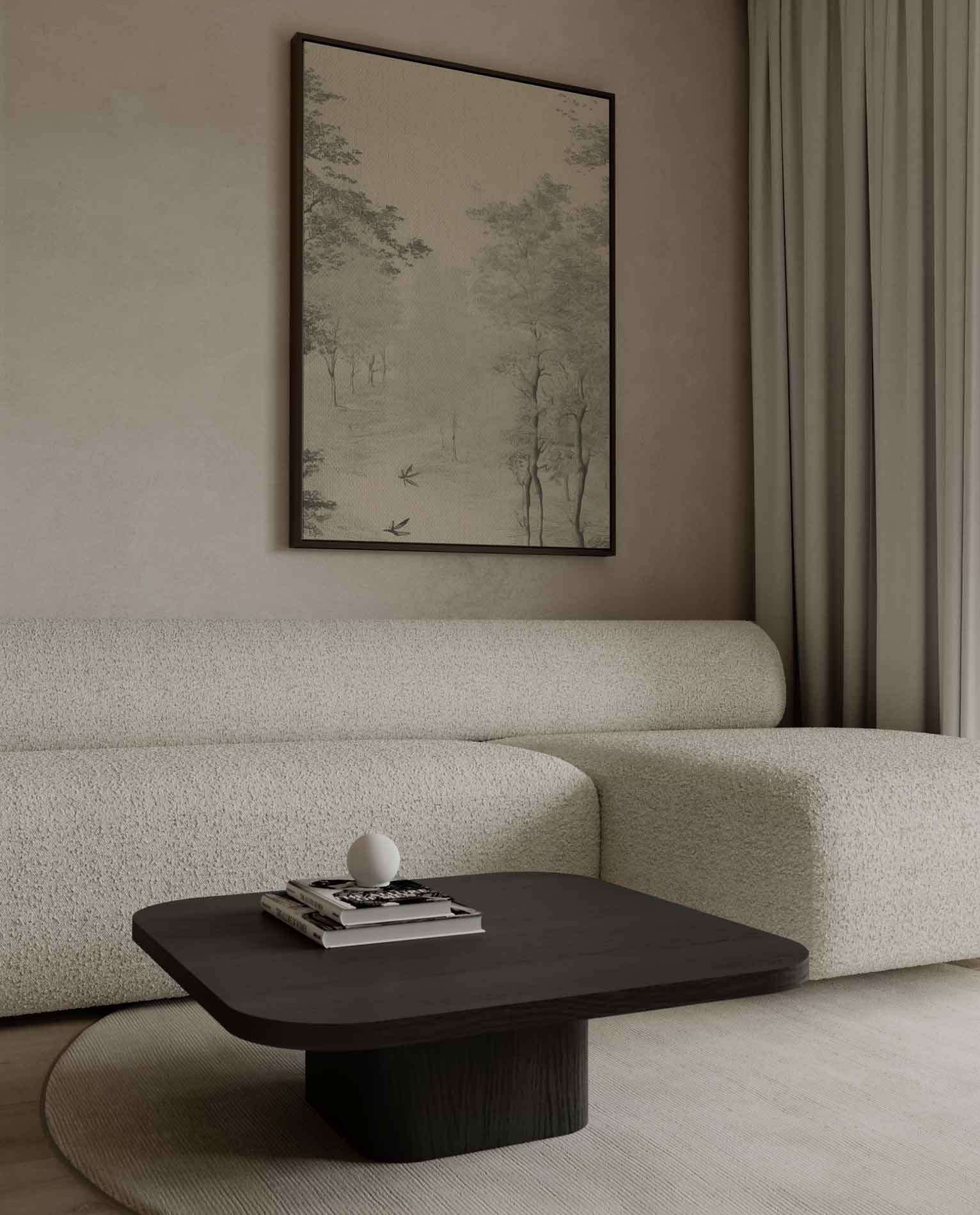 Mystieke Boswandeling Kunstwerk-canvas-dibond-plexiglas-wanddecoratie-WallArtistic