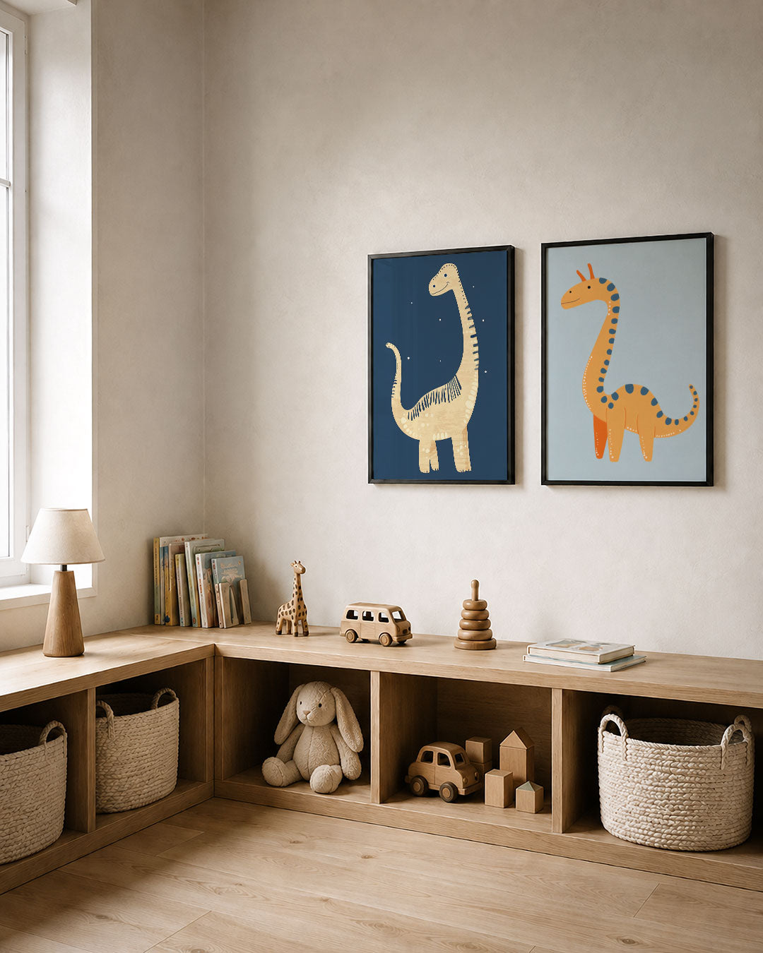 Vrolijke dino Posterset