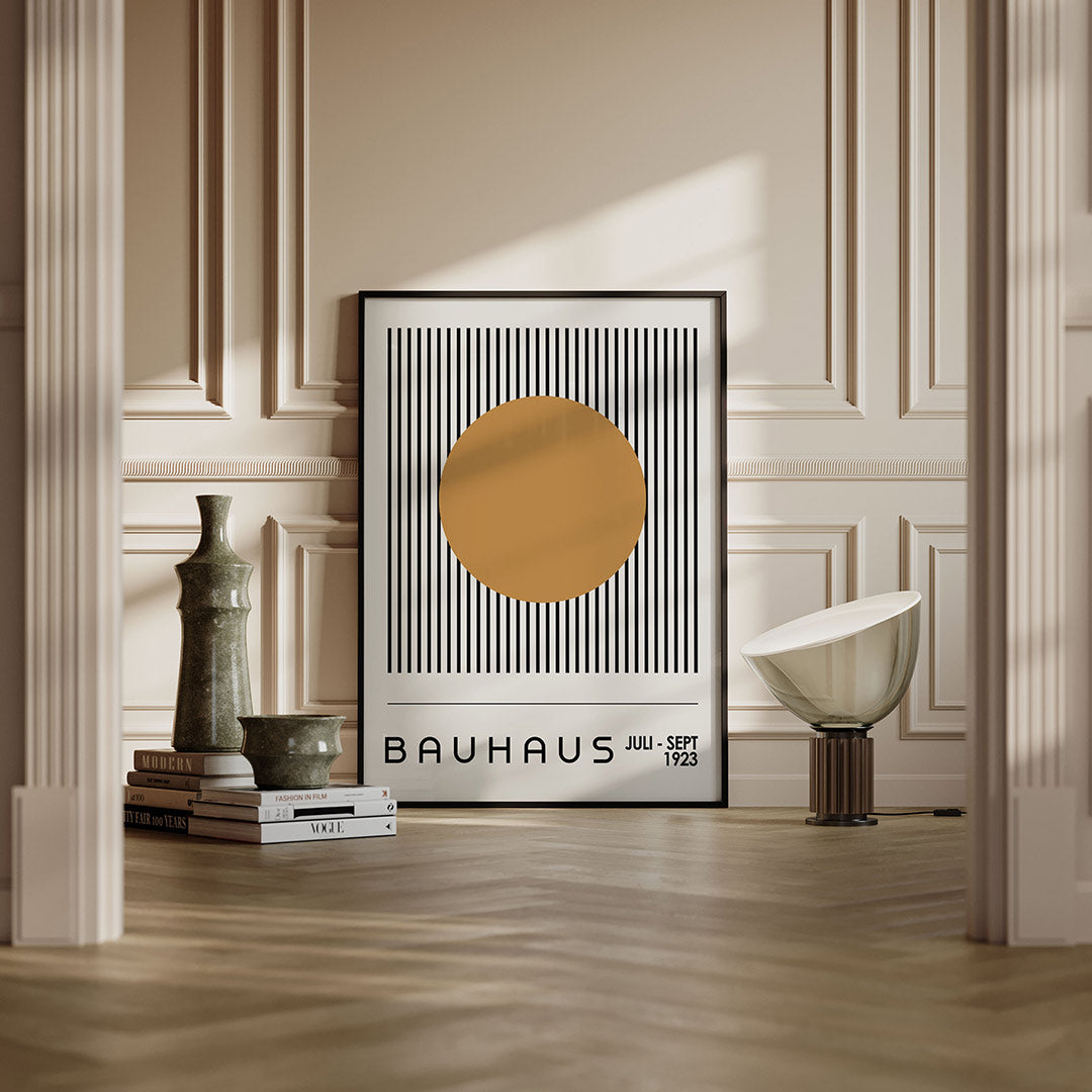 Cirkel en lijnen Poster