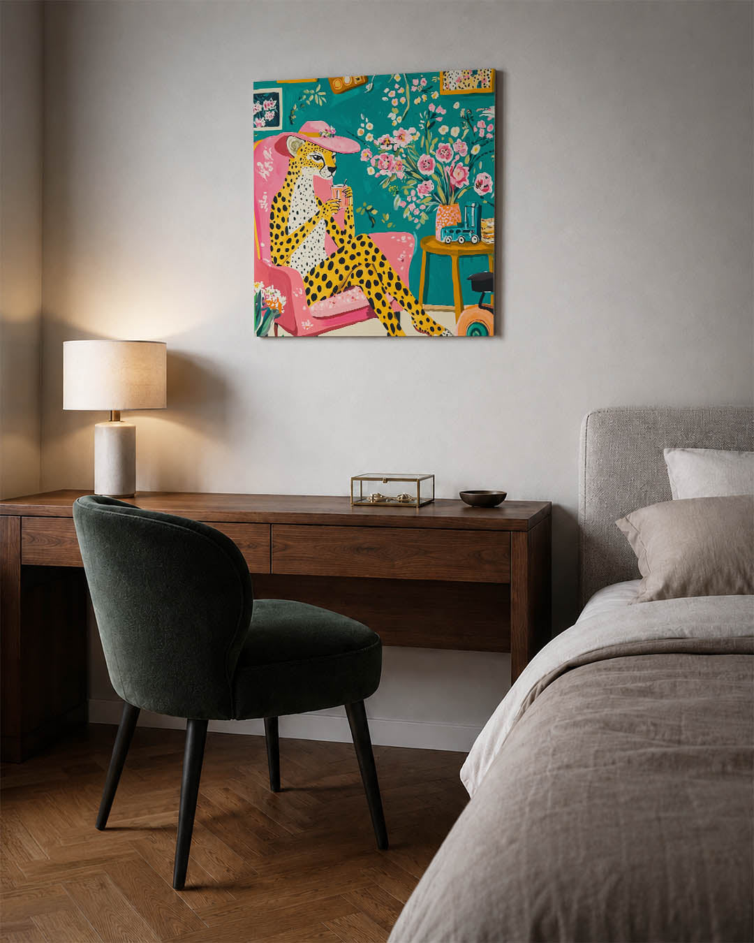 Vrolijke dierenkamer Kunstwerk