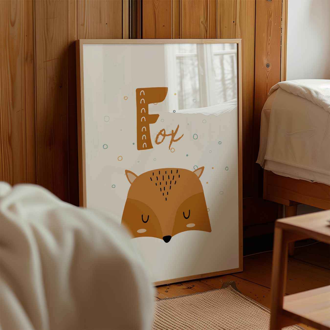 Dromerige Vos Kinderkamer Poster