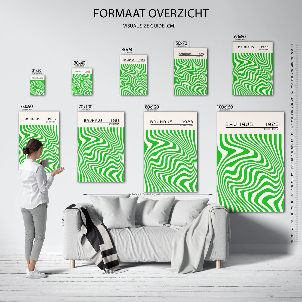Golvend lijnenspel Poster